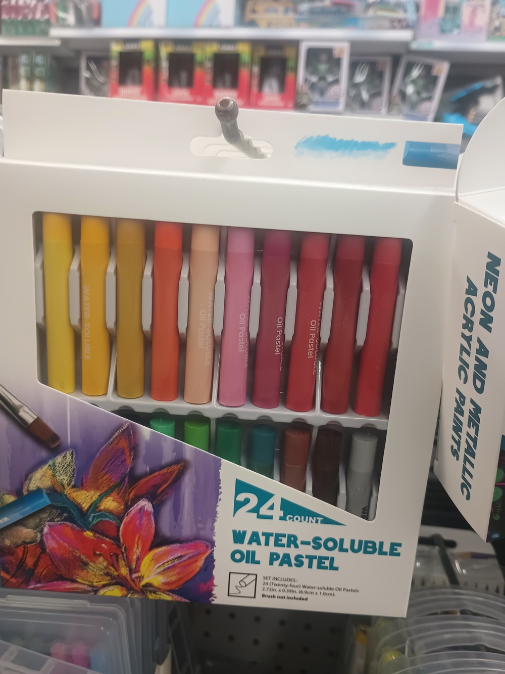 24-Count Water-Soluble Oil Pastel Set - Multicolor